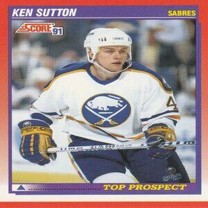 Ken Sutton - Score '91 Top Prospect Hockey Card